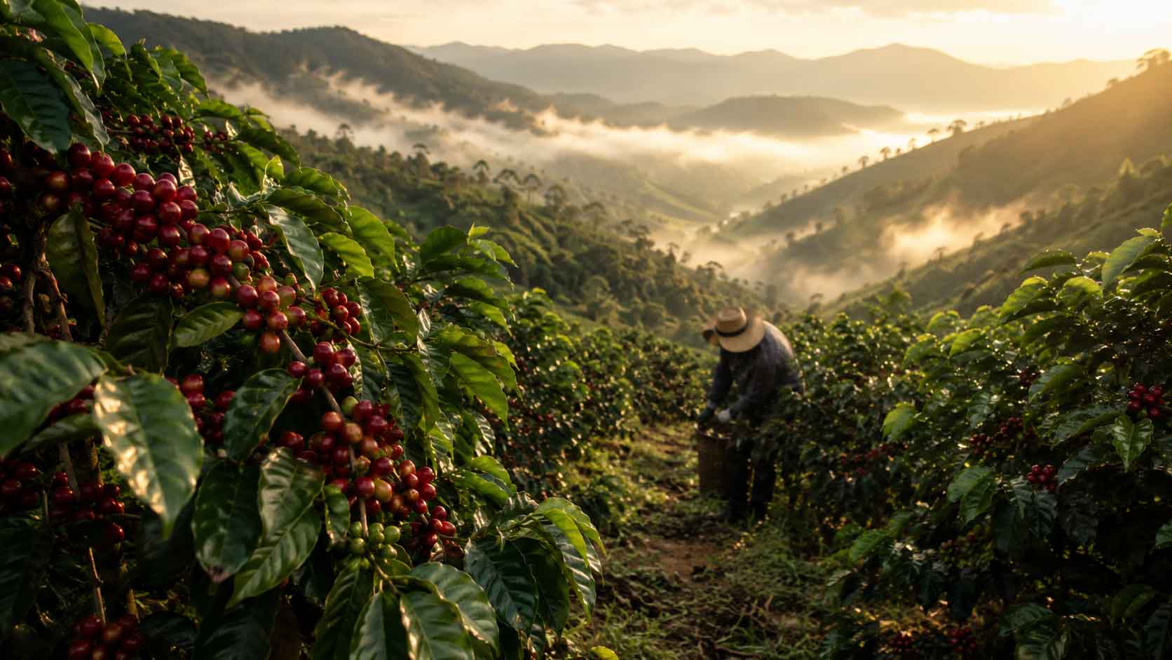 Cafetales de café de especialidad